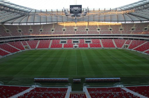 Das Stadion in Warschau war für die Fußball-Europameisterschaft 2012 gebaut worden. Nun sollen dort Corona-Patienten behandelt werden (Archivbild). Foto: dpa/Maciej Kulczynski