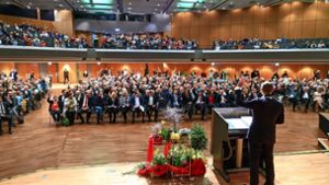 Rund 1000 Gäste sind der Einladung von OB Stefan Belz zum politischen Jahresauftakt gefolgt. Foto: Stefanie Schlecht