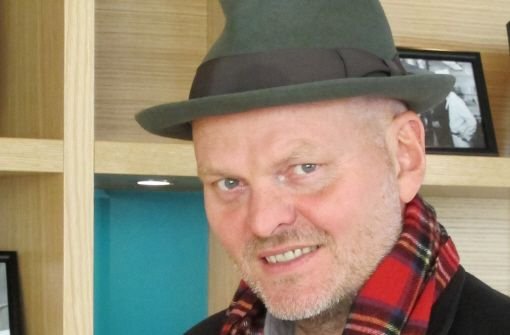 Der islandische Autor Hallgrimur Helgason auf der Frankfurter Buchmesse Foto: dpa