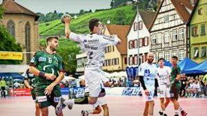 Der Esslinger Marktplatz wird am dritten Juli-Wochenende  Schauplatz für Handballsport der Spitzenklasse. Foto: Horst Rudel