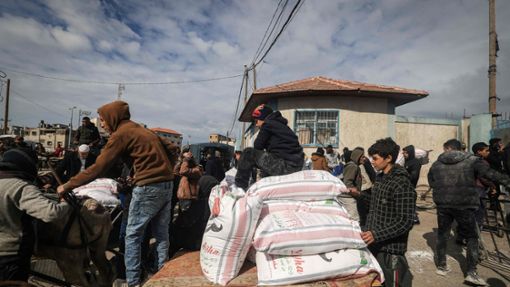 UNRWA ist in Gaza auch an der Verteilung von Lebensmitteln beteiligt. Foto: AFP