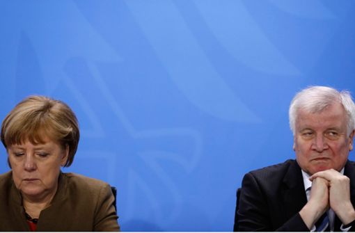 Heftiger Streit zwischen CDU und CSU: Angela Merkel und Horst Seehofer. Foto: AFP