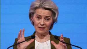 Ursula von der Leyen möchte gerne EU-Kommissionschef bleiben. Darauf arbeitet sie seit Monaten gezielt hin. Foto: AFP/IAN LANGSDON