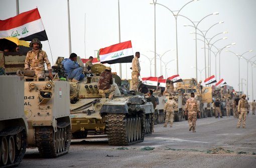 Die irakische Armee will den IS militärisch besiegen. Foto: DPA