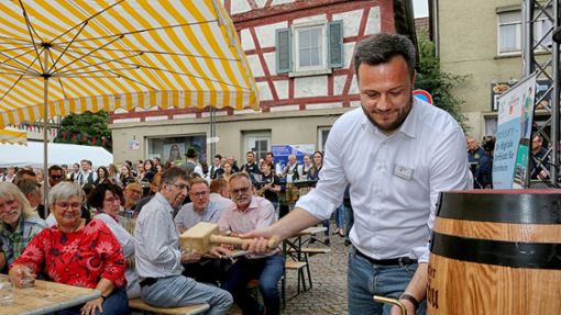 Thomas Winterhalter wird, so er wiedergewählt wird, auch in Zukunft das Marktplatzfest  eröffnen. Foto: Archiv (Avanti/Ralf Poller)