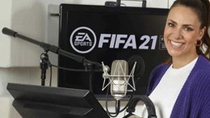 Esther Sedlaczek ist bei Fifa neu am Mikrofon. Foto: EA Sports