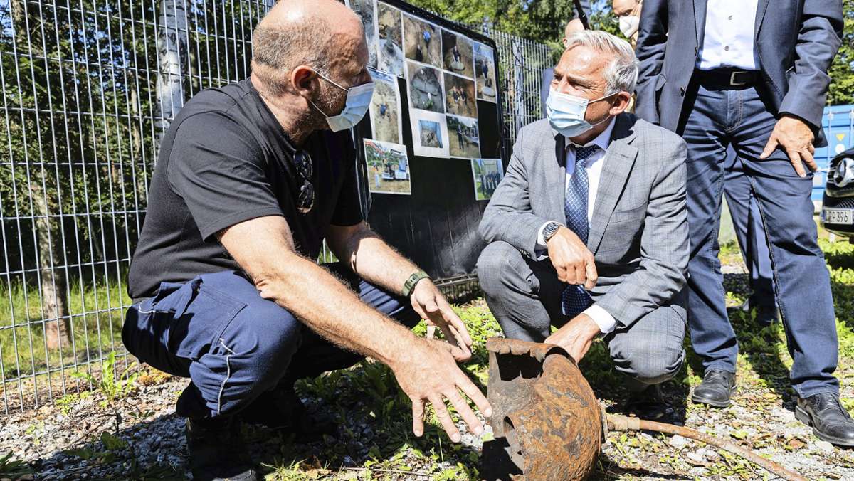 Im Munitionslager im Kreis Böblingen: Seit 75 Jahren den Bomben auf der Spur