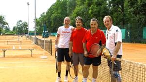 Die Blue Lobers sind ein eingespieltes Team. Seine sportliche Heimat hat der Tennisclub, der in  diesem Jahr sein 40-jähriges Bestehen feiert, in Sonneberg. Foto: Isabelle Müller