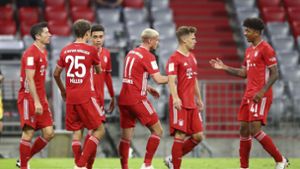 Die Bayern zeigten eine Machtdemonstration, die dem Rest der Bundesliga ganz schön imponiert haben dürfte. Foto: AP/Matthias Schrader
