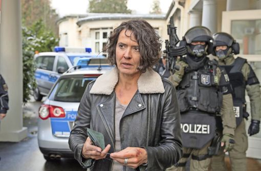 Höchste Sicherheitsstufe: Odenthal (Ulrike Folkerts) will zum Empfang des US-Staatssekretär. Foto: SWR