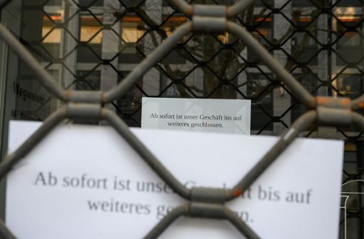 Auch in Stuttgart sind die meisten Geschäfte geschlossen. Foto: dpa/Sebastian Gollnow