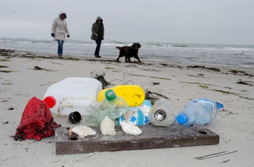 Plastikmüll am Meer. Der Umgang mit Plastik treibt auch Politiker in Deutschland um. Foto: dpa