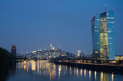 Das Gebäude der Europäischen Zentralbank in Frankfurt am Main Foto: dpa/Sebastian Gollnow