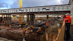 Die Baustelle für den neuen Tiefbahnhof wird die Bahn AG und die Stuttgarter noch länger beschäftigen. Foto: Lichtgut/Max Kovalenko