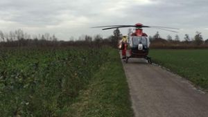 Die Rettungskräfte sind auch mit Hubschraubern in Oberhausen-Rheinhausen vor Ort. Foto: 7aktuell.de/Luca App