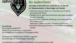 Mehrkampfwettbewerb Foto: TSV 1899 Benningen