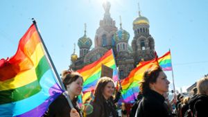 Aktivisten  in Sankt Petersburg: Russland hat Ärger mit dem  Europarat – nicht nur, weil es angeblich d Foto: AFP