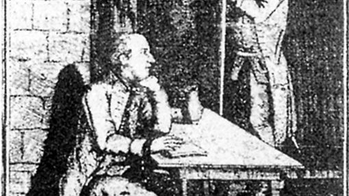 Der Druck eines unbekannten Künstlers zeigt Johann David Linse 1789 im Zuchthaus von Ludwigsburg. Foto: Mostbacher-Dix