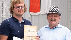 Turniersieger Lennart Uphoff (links) mit Jörg Schembera Foto: Privat