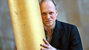 Der Schauspieler, Musiker und Autor Ulrich Tukur in der Goldhalle des Hessischen Rundfunks. Foto: picture alliance/dpa/Arne Dedert