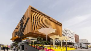 Viel Holz: Der Baden-Württemberg Pavillon auf der Expo in Dubai. Foto:  