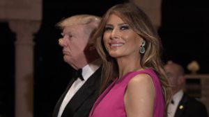 Melania Trump mit US-Präsident Donald Trump. Foto: AP