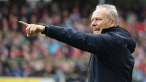 Trainer Christian Streich steht mit dem SC Freiburg vor wegweisenden Wochen Foto: Baumann