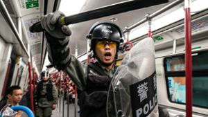 In Hongkong geht die Polizei bisweilen brutal gegen Demonstranten vor. Foto: Getty Images