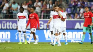 Der VfB Stuttgart spielte beim FC Erzgebirge Aue nur 0:0. Foto: Pressefoto Baumann