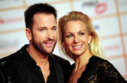 Auf dem roten Teppich bei den Live Entertainment Awards: Michael Wendler und seine Frau Claudia. Foto: dpa