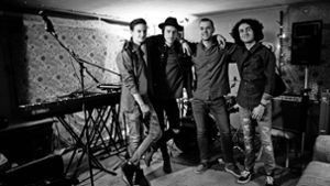 Max Bantlin, Thomas Schöttle, Jan-Felix Kruschina und Gianluca Adornetto (v.l.) sind zusammen die Band Blurred. Foto: Kalle Block