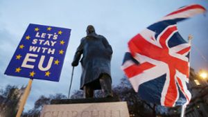 Die Proteste werden lauter: Viele Briten wollen in der EU zu bleiben Foto: dpa/XinHua