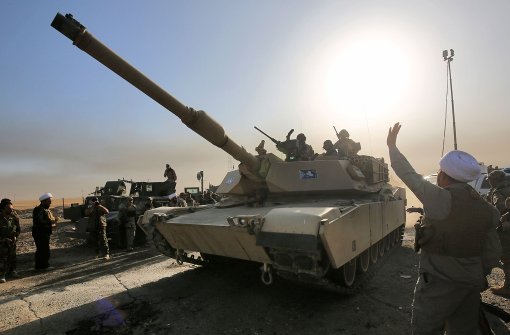 Die Truppen der von den USA geführten Koalition haben die Entscheidungsschlacht um Mossul eingeleitet. Foto: AFP