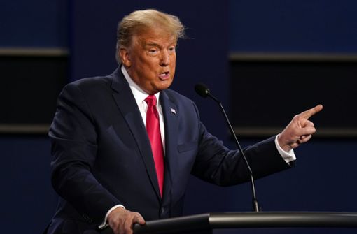 „Ich hatte es, hier bin ich“, verkündete Trump in Anspielung auf seine Covid-19-Erkrankung bei einem der Wahlkampfauftritte (Archivbild). Foto: AP/Patrick Semansky