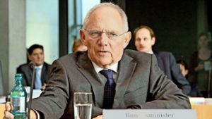 Auch Bundesfinanzminister  Wolfgang Schäuble musste sich  den Fragen der  Ausschussmitglieder stellen. Foto: Deutscher Bundestag/Achim Melde