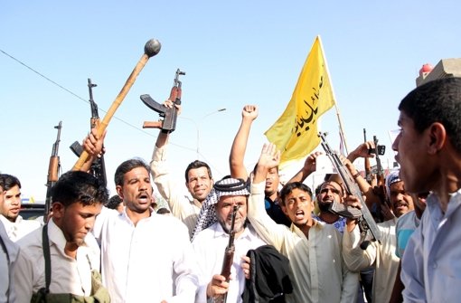 Freiwillige Iraker wollen die Armee des Landes gegen die Isis-Rebellen unterstützen. Foto: dpa