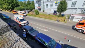 In Bad Cannstatt ereignete sich ein Auffahrunfall. Foto: Fotoagentur Stuttgart/Andreas Rosar