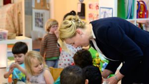 Familienministerin Franziska Giffey setzt sich mit einem Gesetzesentwurf für eine besser Kita-Qualität ein. Foto: dpa