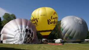 Im vergangenen Jahr hatte der Himmel ein Einsehen mit den Ballonfahrern am Wasen Foto: Andreas Rosar