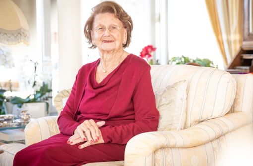 Lydia Drexler-Nanz hat vor kurzem ihren 100. Geburtstag gefeiert. Foto: Lichtgut/Julian Rettig