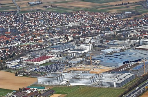 Die Kernstadt wird um  das große Baugebiet „Ob dem Korntaler Weg“ wachsen. Foto: Werner Kuhnle/Archiv