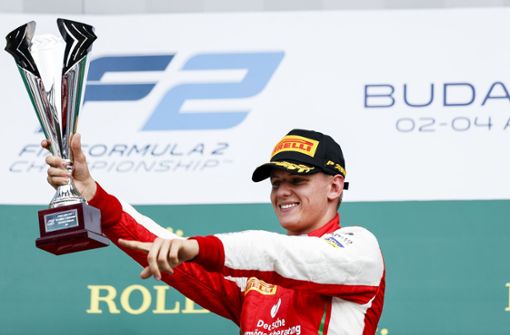 Der erste Sieg in der Formel 2: Mick Schumacher hat das Rennen in Ungarn gewonnen. Foto: dpa