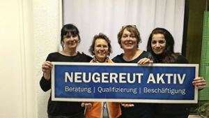 Christine Rothwein, Heide Gretsch, Anke Hägele und Soumela Amiridou (von links) vom Hilfsprojekt Neugereut aktiv. Foto: Neugereut aktiv (z)