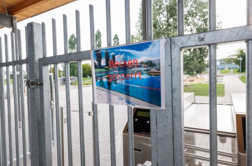 Bleibt gesperrt: das Schwimmbecken im Naturfreibad Herrenberg Foto: Stefanie Schlecht