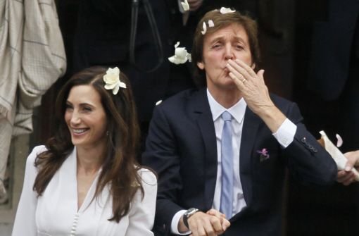 Paul McCartney und seine fast 20 Jahre jüngere Ehefrau Nancy Shevell. Foto: AP