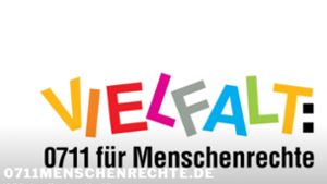 Das Bündnis für Menschenrechte, das mit diesem Logo wirbt, hat großen Zulauf. Die CDU wahrt aber Distanz. Foto: STZN