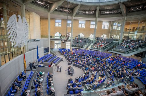 Der Deutsche Bundestag ist das gesetzgebende Organ der Bundesrepublik Deutschland. Foto: dpa/Michael Kappeler