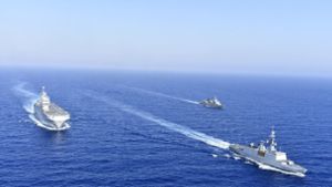 Östlich von Kreta sind inzwischen zahlreiche Kriegsschiffe und Kampfbomber unterwegs. Foto: dpa/Uncredited