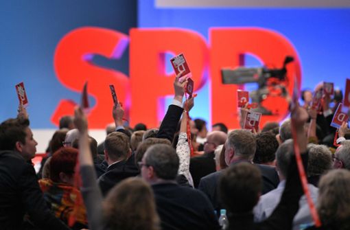 Die SPD hat beim Parteitag abgestimmt. Foto: AFP