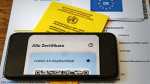 Nur Menschen, die in einem Kreis- oder Landesimpfzentrum waren, erhalten den QR-Code per Post zugeschickt. Foto: dpa/Stefan Puchner